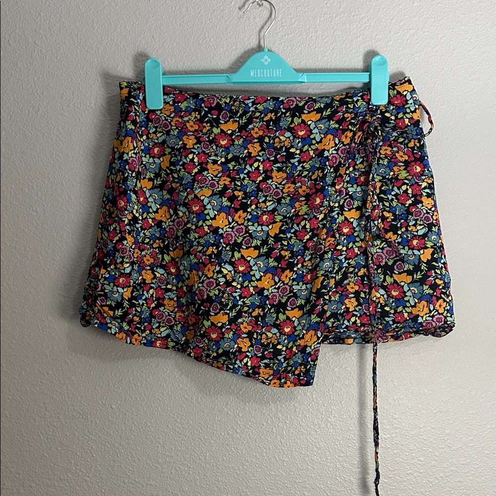 Floral Wrap Skirt